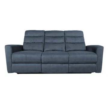 Reclinersoffa Darvi 3-sits med elektrisk mekanism - blå - Möbler - Soffa - Biosoffa & reclinersoffa - 3 sits biosoffa & reclinersoffa