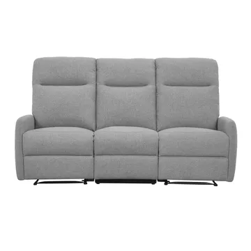 Reclinersoffa Gränor 3-sits med elektrisk mekanism - Ljusgrå - Möbler - Soffa - Biosoffa & reclinersoffa - 3 sits biosoffa & reclinersoffa