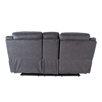 Reclinersoffa Iskmar 2-sits med manuell mekanism - grå - Möbler - Soffa - Biosoffa & reclinersoffa - 2 sits biosoffa & reclinersoffa