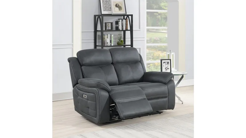 Reclinersoffa Rindal 2 Sits Elektrisk - grå - Möbler - Soffa - Biosoffa & reclinersoffa - 2 sits biosoffa & reclinersoffa