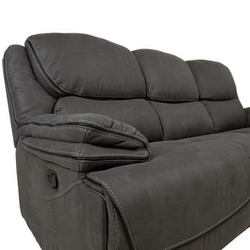 Reclinersoffa Sälmar 3-sits med manuell mekanism - grå - Möbler - Soffa - Biosoffa & reclinersoffa - 3 sits biosoffa & reclinersoffa