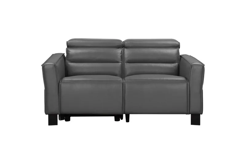 Reclinersoffa utan hörn Loft24 Carpari Reclinersoffa 2-sits Grey Artificial leather