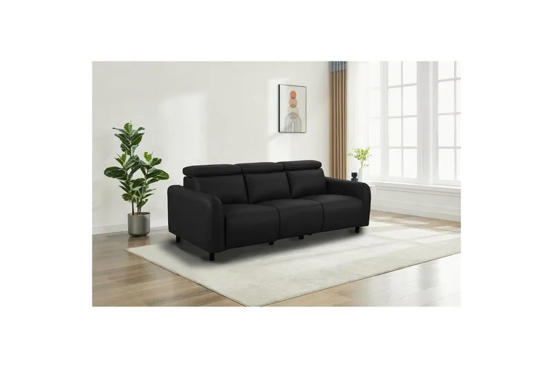 Skaane Reclinersoffa 3-sits - Svart - Möbler - Soffa - Biosoffa & reclinersoffa