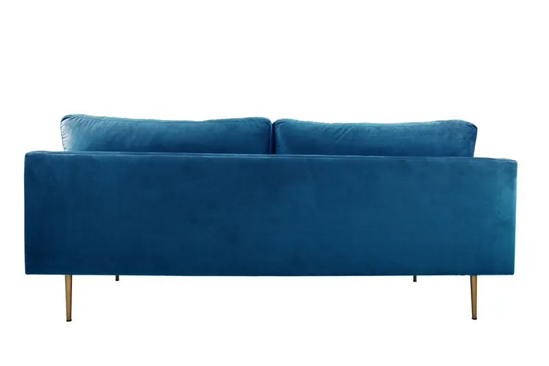 Boom Sammetssoffa 3-sits - Blå - Möbler - Soffa - Sammetssoffa