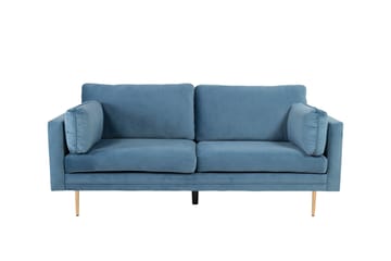 Boom Sammetssoffa 3-sits - Blå - Möbler - Soffa - Sammetssoffa
