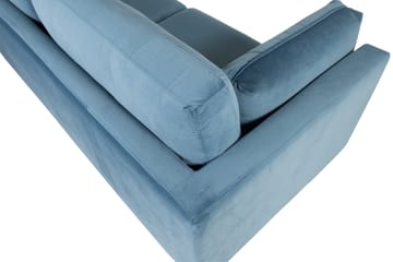 Boom Sammetssoffa 3-sits - Blå - Möbler - Soffa - Sammetssoffa