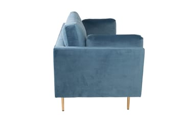 Boom Sammetssoffa 3-sits - Blå - Möbler - Soffa - Sammetssoffa