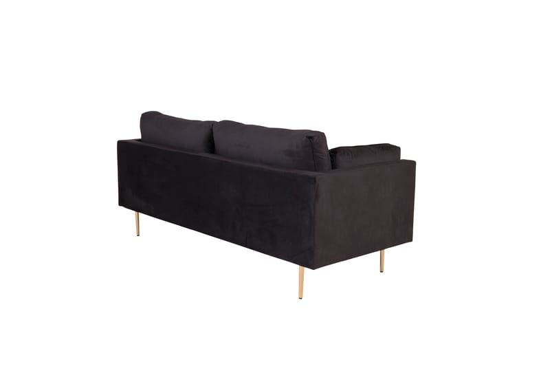 Boom Sammetssoffa 3-sits - Svart - Möbler - Soffa - Sammetssoffa