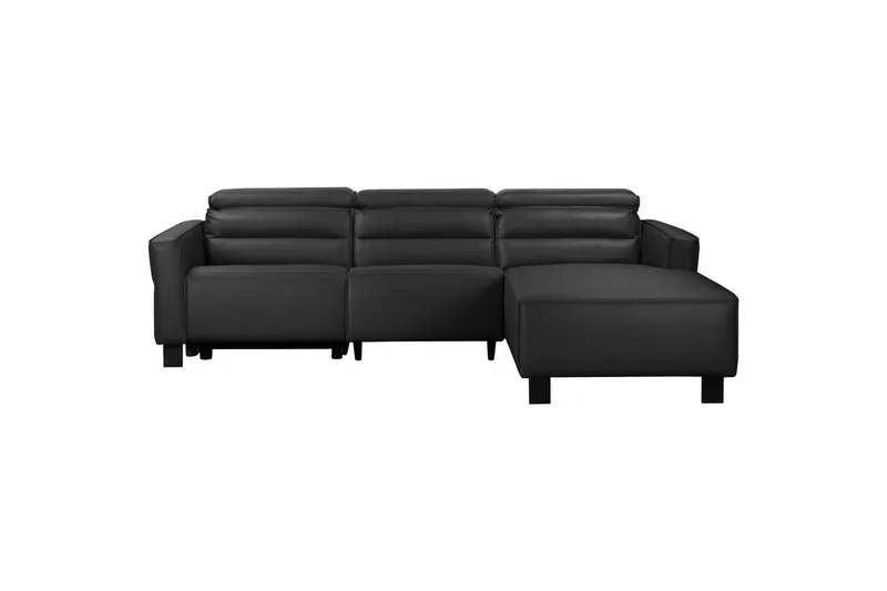 Carpari Reclinersoffa 3-sits, Svart