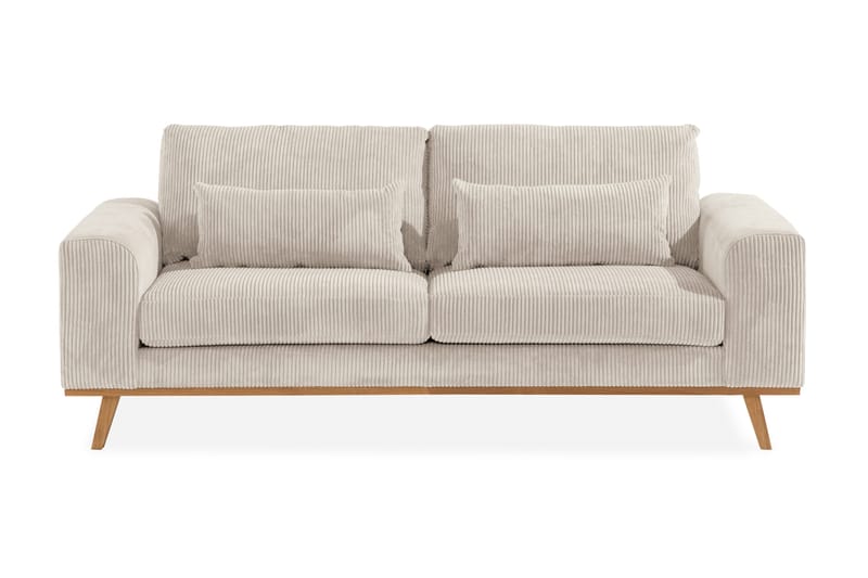 Copenhagen 2-sits Manchestersoffa, Beige