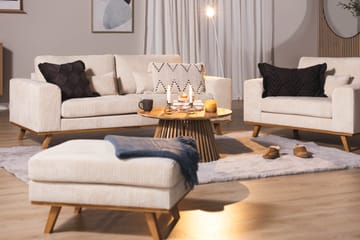 Copenhagen 2-sits Manchestersoffa - Beige - Möbler - Soffa - 2 sits soffa