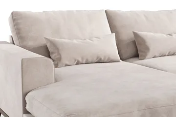 Copenhagen 5-sits Högervänd U-formad Large Soffa med Divan och Schäslong i Sammet - Beige - Möbler - Soffa - U-soffa