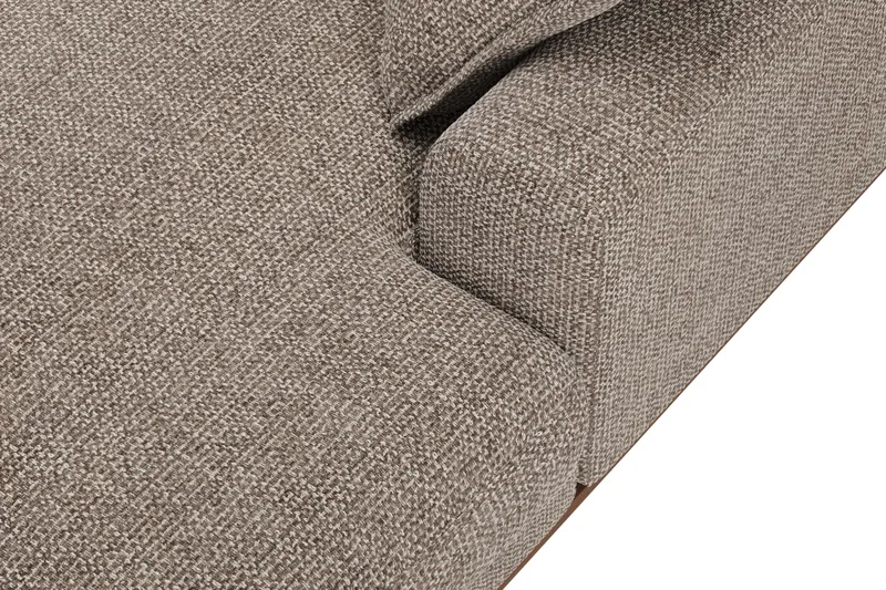 Copenhagen Premium 5-sits Vänstervänd U-formad Djup Soffa med Divan och Schäslong i Chenille - Brun - Möbler - Soffa - U-soffa
