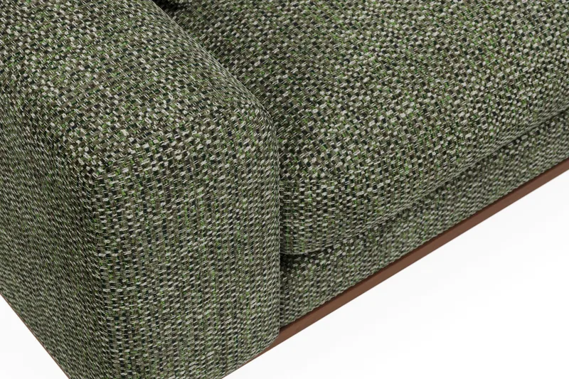 Copenhagen Premium 4-sits Högervänd L-formad Djup Divansoffa i Chenille - Grön - Möbler - Soffa - Divansoffor & schäslongsoffa