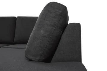 Crazy 4-sits Högervänd U-formad Large Soffa med Divan och Schäslong i Tyg - Antracit - Möbler - Soffa - U-soffa