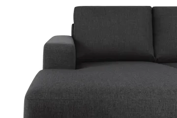Crazy 4-sits Högervänd U-formad Large Soffa med Divan och Schäslong i Tyg - Antracit - Möbler - Soffa - U-soffa