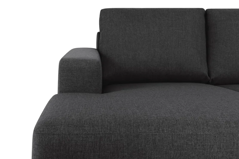 Crazy 4-sits Högervänd U-formad Large Soffa med Divan och Schäslong i Tyg - Antracit - Möbler - Soffa - U-soffa