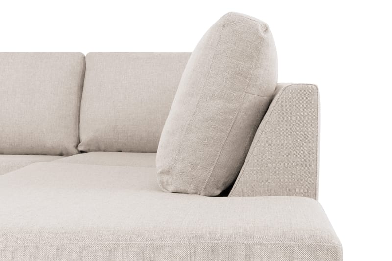Crazy 4-sits Högervänd U-formad Small Soffa med Divan och Schäslong i Tyg - Beige - Möbler - Soffa - U-soffa
