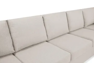 Crazy 5-sits Högervänd U-formad X-Large Soffa med Divan och Schäslong i Tyg - Beige - Möbler - Soffa - U-soffa