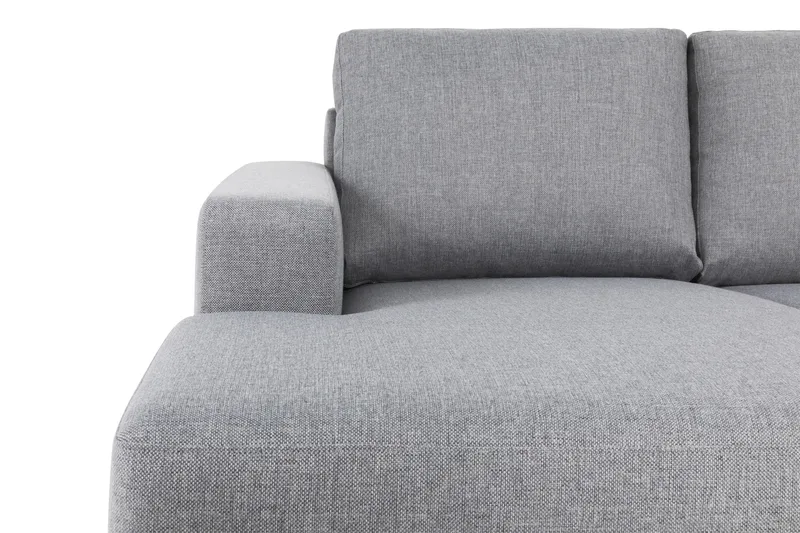 Crazy 5-sits Högervänd U-formad X-Large Soffa med Divan och Schäslong i Tyg - Grå - Möbler - Soffa - U-soffa