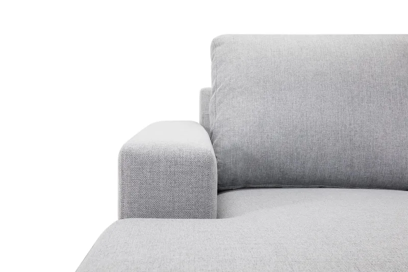 Crazy 5-sits Högervänd U-formad X-Large Soffa med Divan och Schäslong i Tyg - Grå - Möbler - Soffa - U-soffa
