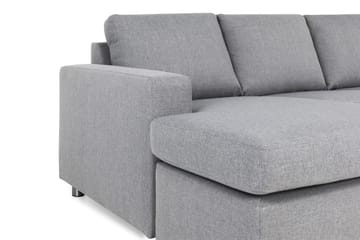 Crazy 5-sits Högervänd U-formad X-Large Soffa med Divan och Schäslong i Tyg - Grå - Möbler - Soffa - U-soffa