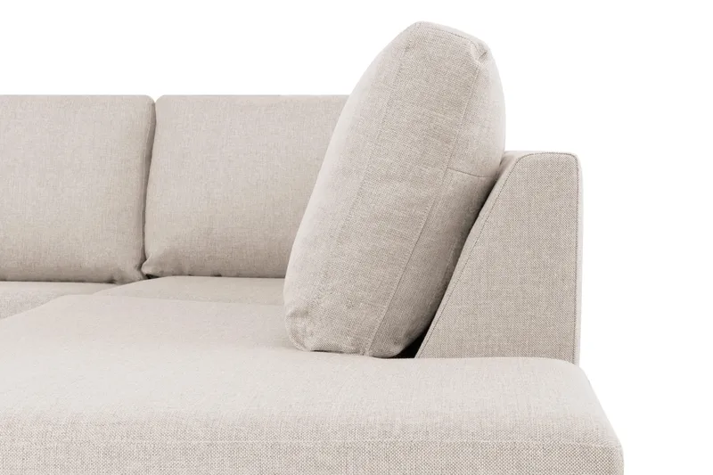 Crazy 6-sits Högervänd U-formad XX-Large Soffa med Divan och Schäslong i Tyg - Beige - Möbler - Soffa - U-soffa