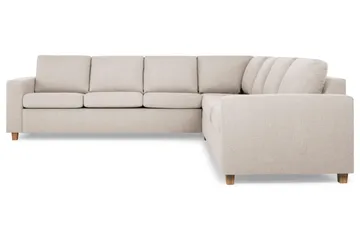 Crazy 6-sits Vändbar L-formad X-Large Hörnsoffa i Tyg - Beige - Möbler - Soffa - Hörnsoffa