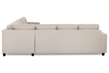 Crazy 6-sits Vändbar L-formad X-Large Hörnsoffa i Tyg - Beige - Möbler - Soffa - Hörnsoffa