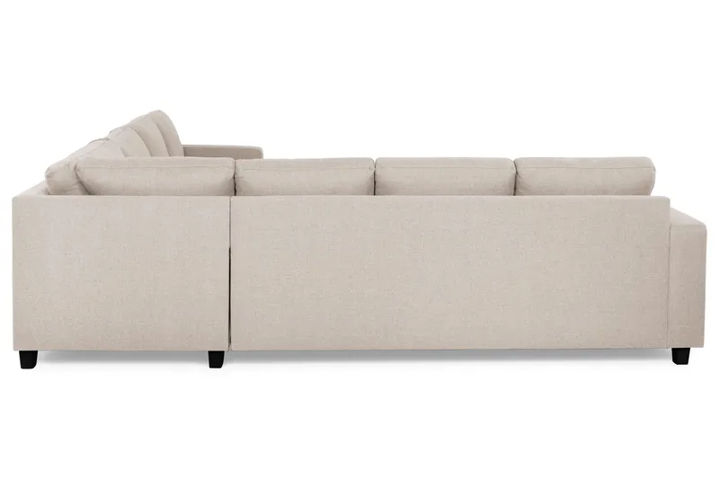 Crazy 6-sits Vändbar L-formad X-Large Hörnsoffa i Tyg - Beige - Möbler - Soffa - Hörnsoffa