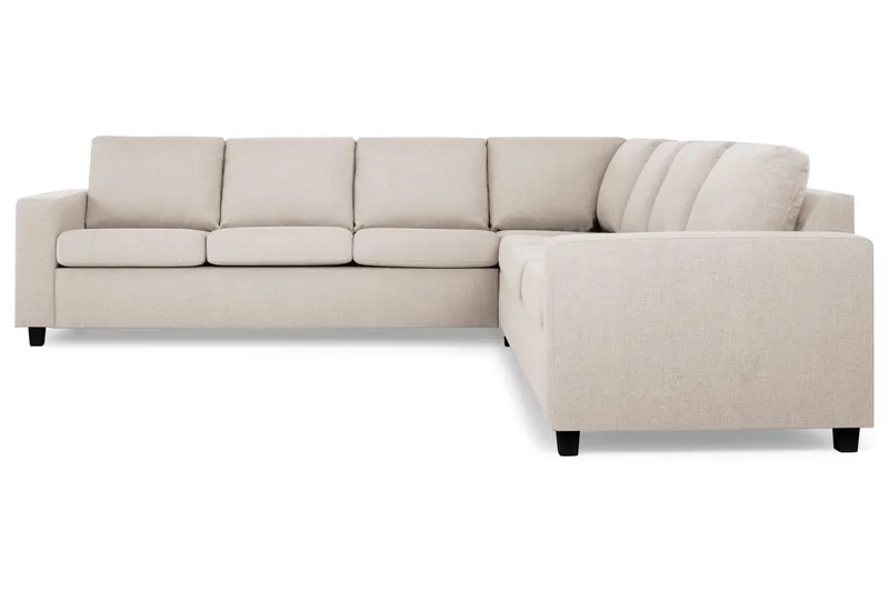 Crazy 6-sits Vändbar L-formad X-Large Hörnsoffa i Tyg - Beige - Möbler - Soffa - Hörnsoffa