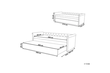 Libourne Dagbädd 90|200 cm - Grön - Möbler - Soffa - Dagbäddar