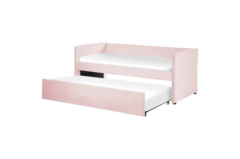 Dagbädd Troyes med lamellram Pastellrosa, Pastellrosa