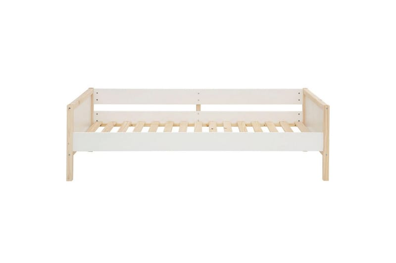 Dagbäddar utan rygg Loft24 Sängsoffa Square Line Vit,Natur - Möbler - Säng - Gästsäng & extrasäng - Utdragssäng
