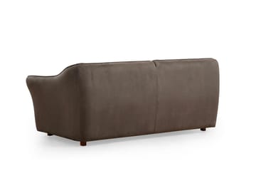 Damor 5-sits L-formad Svängd Soffa i Sammet - Brun - Möbler - Soffa