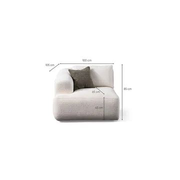 Dashwood 3-sits Soffa - Vit - Möbler - Soffa - 3 sits soffa