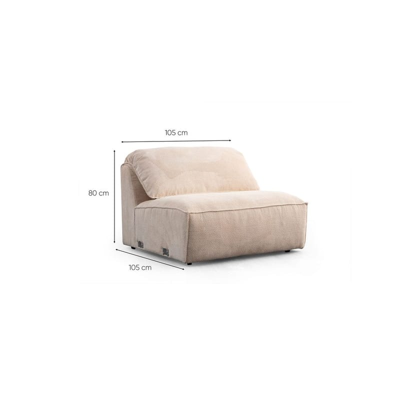 Derebasi 4-sits Hörnsoffa - Krämvit - Möbler - Soffa - Divansoffor & schäslongsoffa