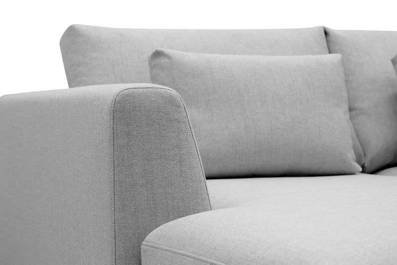 Florenz 3-sits Högervänd L-formad Divansoffa i Tyg - Ljusgrå - Möbler - Soffa - Divansoffor & schäslongsoffa - 3 sits soffa med divan