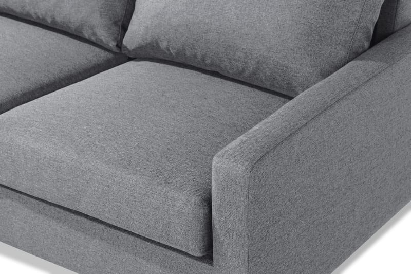 Peppe 4-sits Vänstervänd L-formad Schäslongsoffa i Tyg - Ljusgrå - Möbler - Soffa - Divansoffor & schäslongsoffa - 4 sits soffa med divan