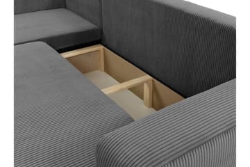 Barile Soffa med Divan 3-sits - Grå - Möbler - Soffa - Divansoffor & schäslongsoffa