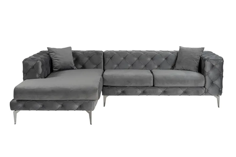 Beachport 3-sits Soffa med Divan Vänster, Antracit