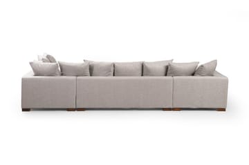Castelloli 4-sits U-formad Hörnsoffa med Divan och Schäslong i Tyg - Ljusgrå - Möbler - Soffa - Hörnsoffa - Hörnsoffa med divan