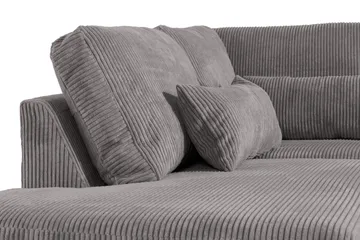 Copenhagen 4-sits Vänstervänd L-formad Schäslongsoffa i Manchester - Mörkgrå - Möbler - Soffa - Divansoffor & schäslongsoffa