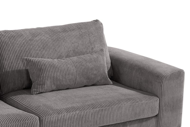 Copenhagen 4-sits Vänstervänd L-formad Schäslongsoffa i Manchester - Mörkgrå - Möbler - Soffa - Divansoffor & schäslongsoffa