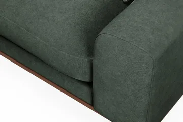 Copenhagen Premium 4-sits Vänstervänd L-formad Djup Divansoffa i Tyg - Grön - Möbler - Soffa - Divansoffor & schäslongsoffa