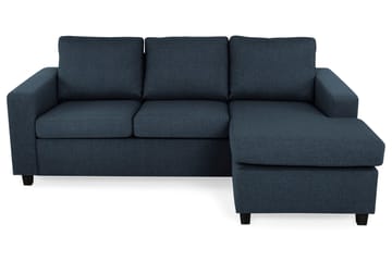 Crazy 3-sits Vändbar L-formad Divansoffa i Tyg - Mörkblå - Möbler - Soffa - Divansoffor & schäslongsoffa