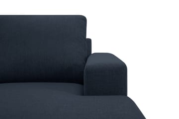 Crazy 4-sits Vändbar L-formad Divansoffa i Tyg - Mörkblå - Möbler - Soffa - Divansoffor & schäslongsoffa