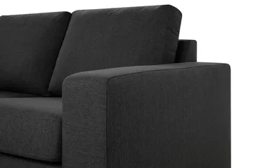 Crazy 4-sits Vänstervänd L-formad Schäslongsoffa i Tyg - Mörkgrå - Möbler - Soffa - Divansoffor & schäslongsoffa