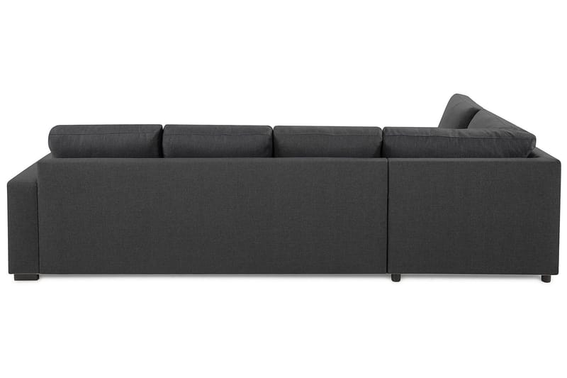 Crazy 4-sits Vänstervänd L-formad Schäslongsoffa i Tyg - Mörkgrå - Möbler - Soffa - Divansoffor & schäslongsoffa