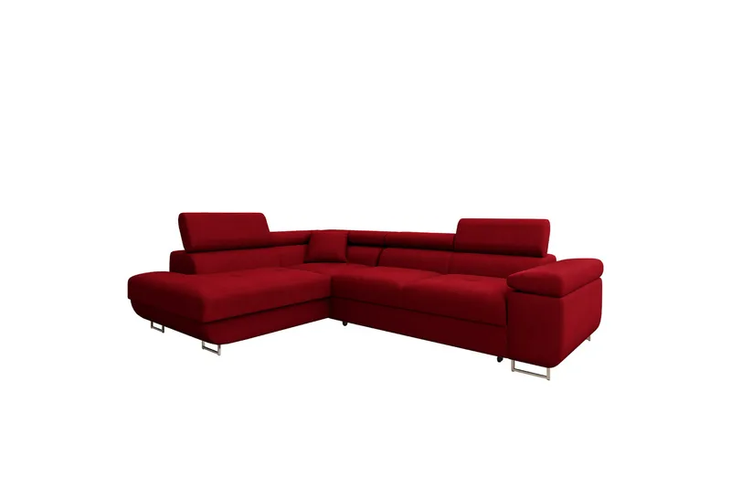 Gabina Soffa med Schäslong 3-sits, Röd